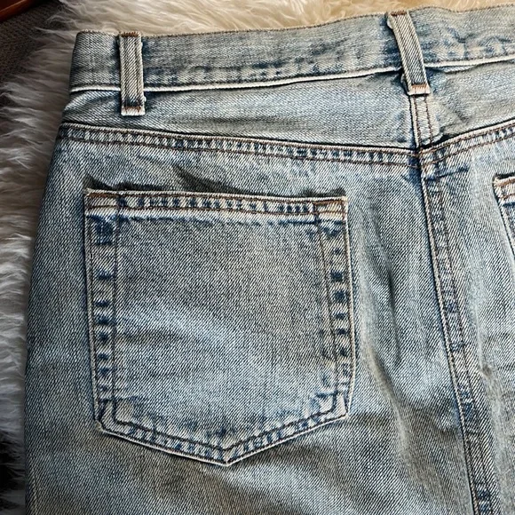 90s vintage Denim GAP skirt Sz 4. Light wash - Picture 7 of 8